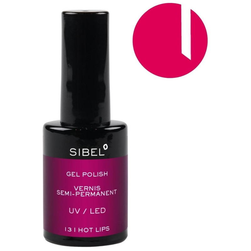 Semi-permanent nail polish n°13 Hot Lips Sibel 14ML