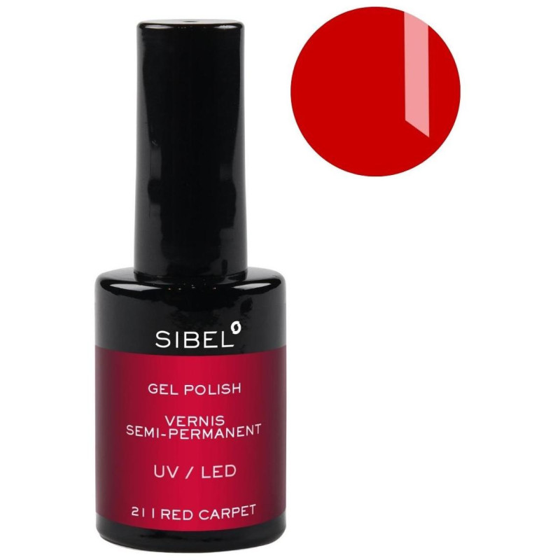 Semi-permanent nail polish n°21 Red Carpet Sibel 14ML