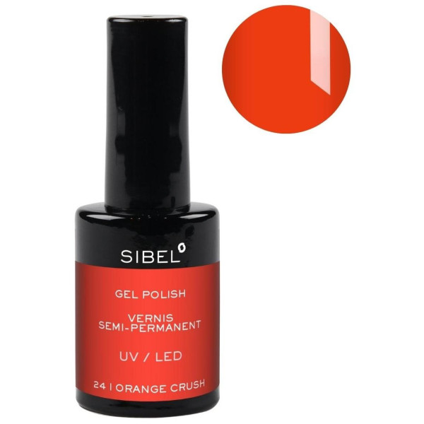 Semi-permanent nail polish n°24 Orange Crush Sibel 14ML