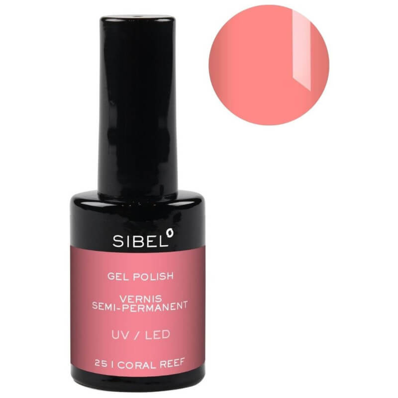 Vernis semi-permanente n°25 Coral Reef Sibel 14ML