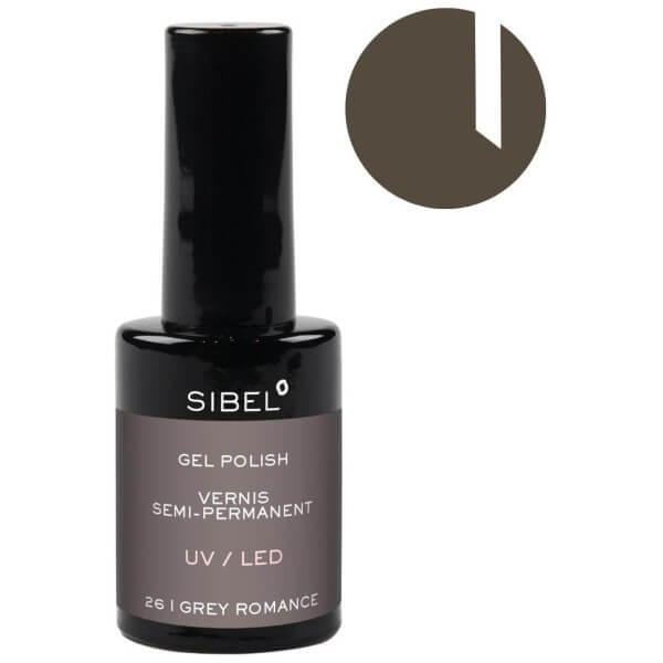 Vernis semi-permanent nr. 26 Grey Romance Sibel 14ML Vernis semi-permanent nr. 26 Grey Romance Sibel 14ML