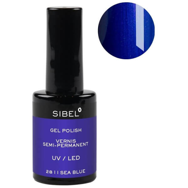Vernis semi-permanent nr. 28 I Sea Blue Sibel 14ML Vernis semi-permanent nr. 28 I Sea Blue Sibel 14ML