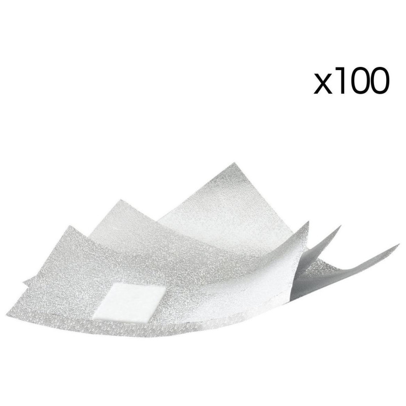 100 Aluminiumfolien für die semi-permanente Nagellackentfernung Sibel