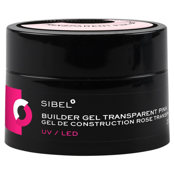 Transparent Pink Building Gel by Sibel 20ML
