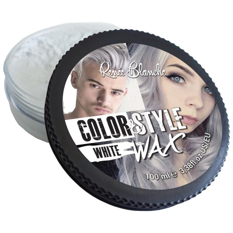 Cire coiffante et colorante Color&Style Wax blanche Renée Blanche 100ML