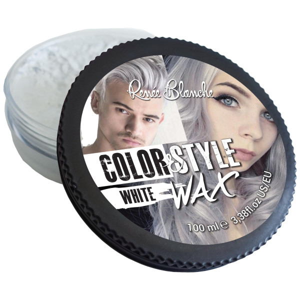 Cire coiffante et colorante Color&Style Wax blanche Renée Blanche 100ML Cire coiffante et colorante Color&Style Wax blanche Renée Blanche 100ML