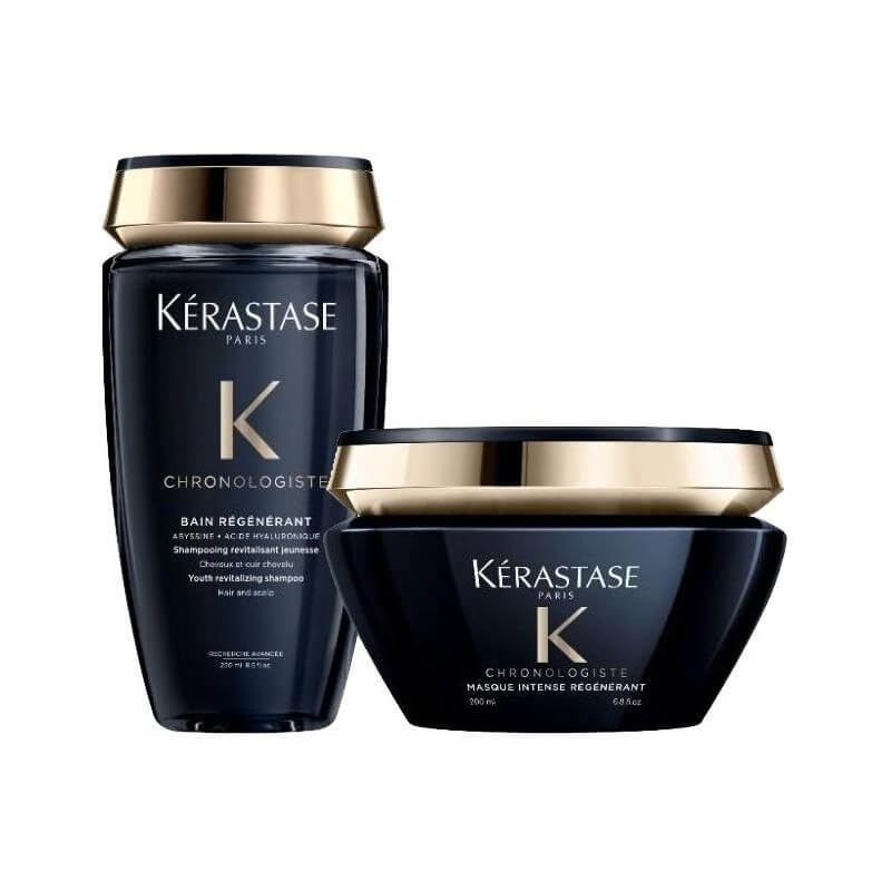 Duo Chronologiste Bain régénérant 250ML + Masque intense 200ml Kérastase