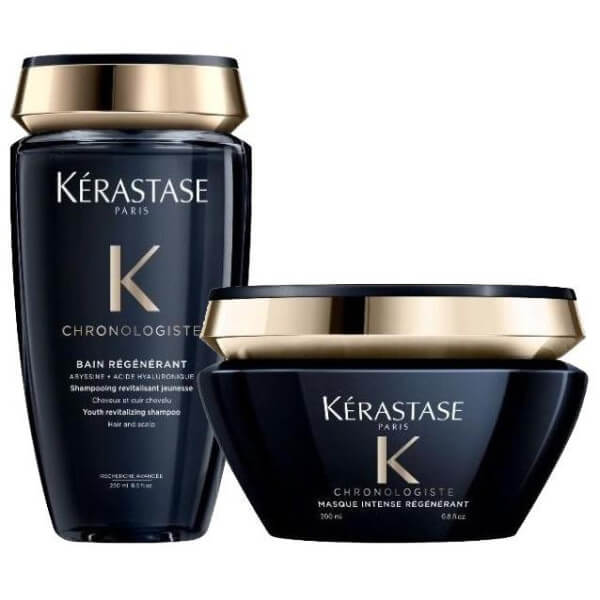 Duo Chronologiste Bain régénérant 250ML + Masque intense 200ml Kérastase