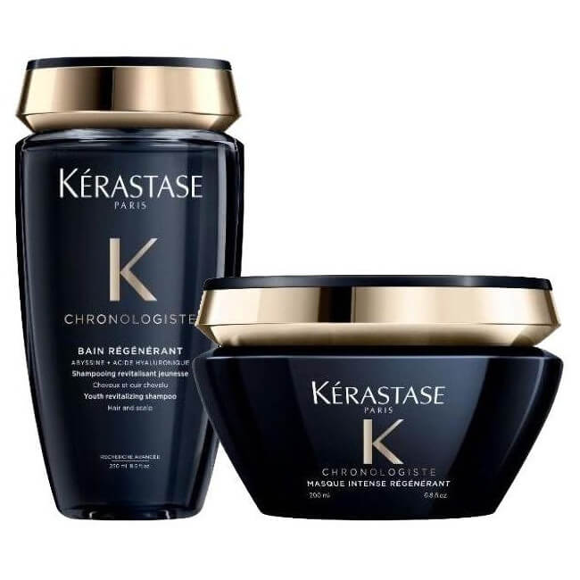 Duo Chronologiste Bain régénérant 250ML + Masque intense 200ml Kérastase