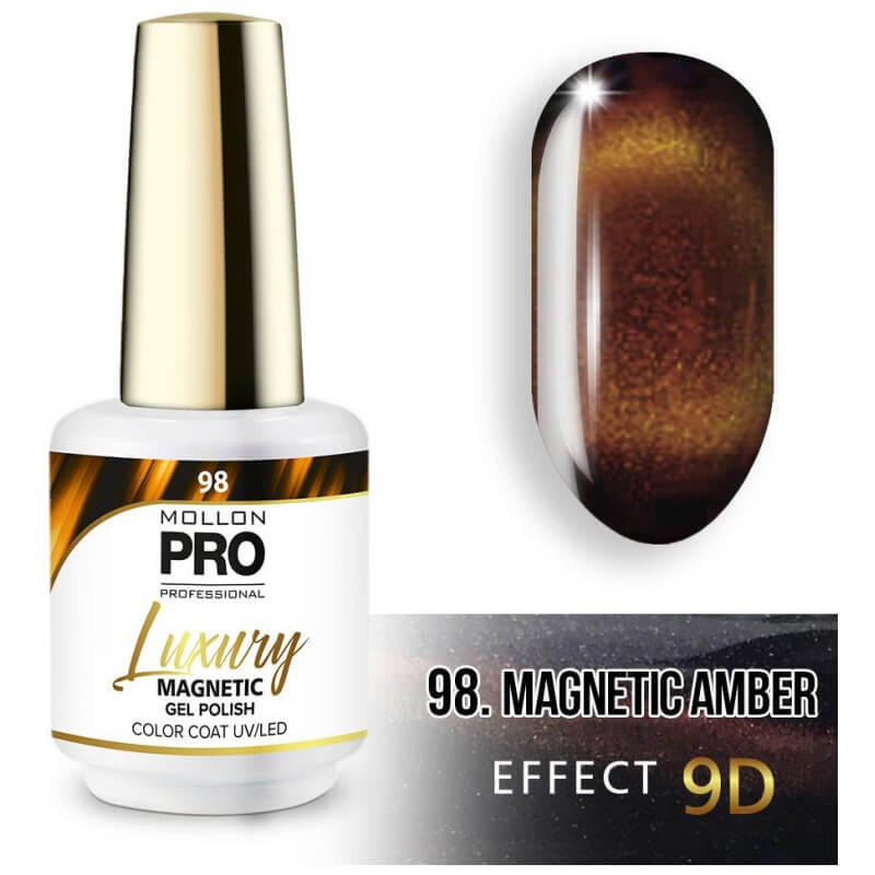 Vernis semi-permanent Luxury nr. 98 Magnetisch 9D Mollon Pro 8ML