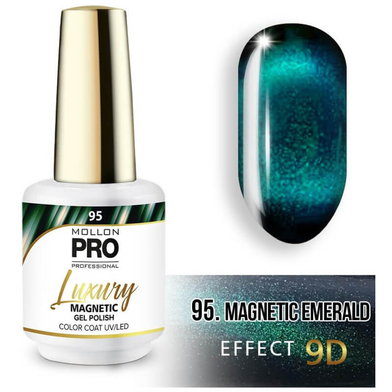 Luxury semi-permanent nail polish n°95 Magnetic 9D Mollon Pro 8ML