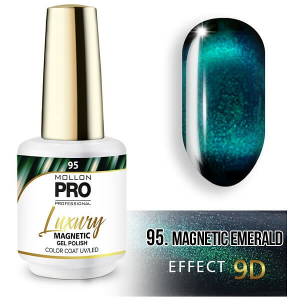 Luxury semi-permanent nail polish n°95 Magnetic 9D Mollon Pro 8ML