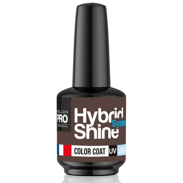 Mini semi-permanent Hybrid Shine nail polish n°323 Mocha Mollon Pro 8ML