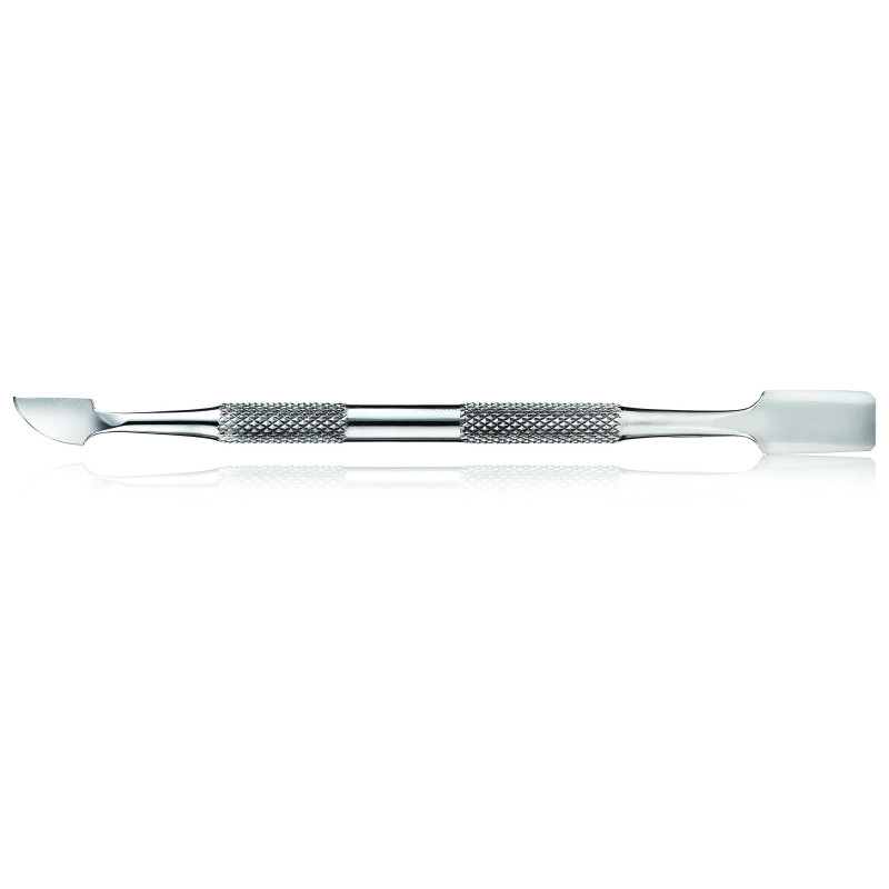 Rounded cuticle pusher knives