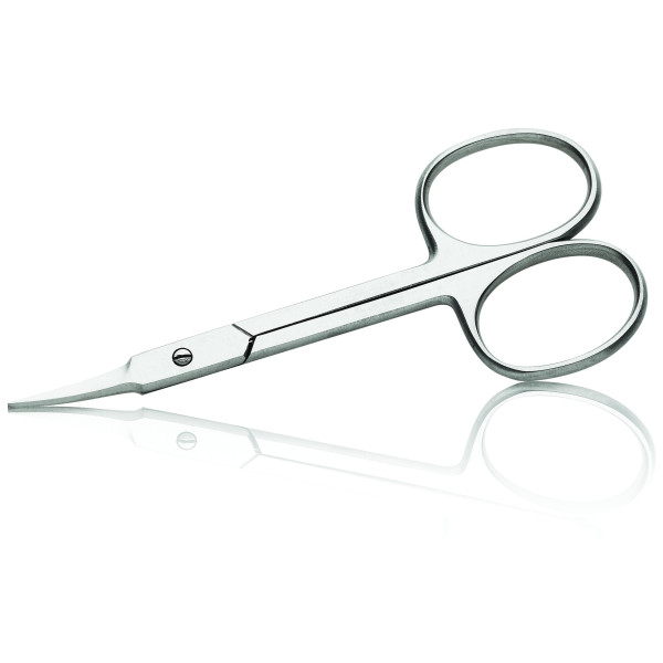Curved very fine point cuticle scissors