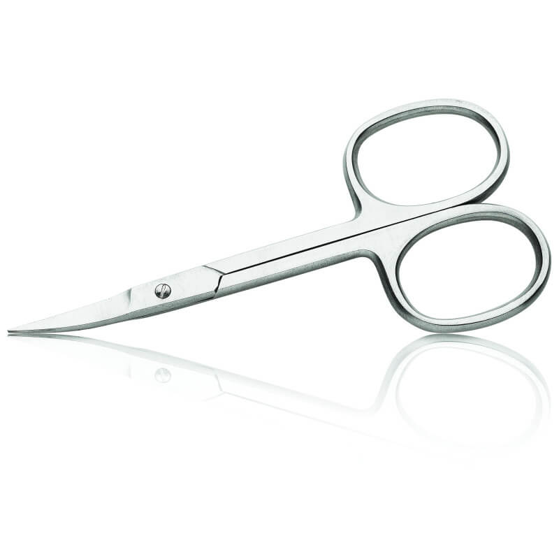 Curved fine nail scissors