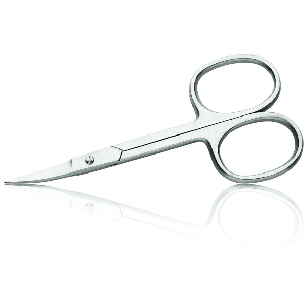 Curved fine nail scissors