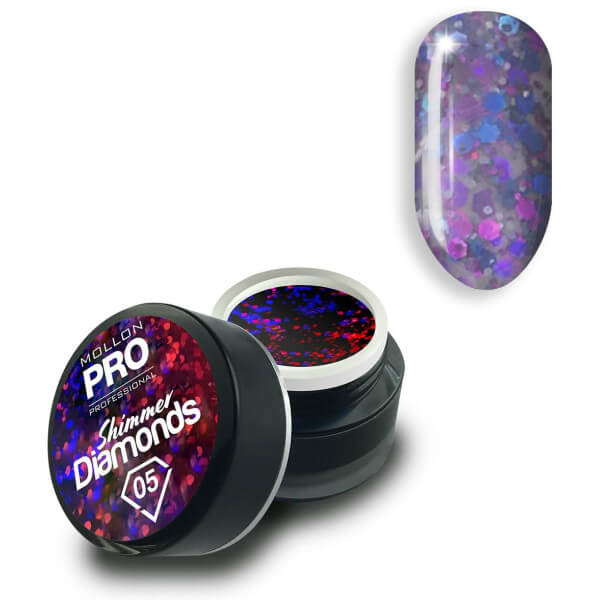 Holographic gel Shimmer Diamonds no 5 Mollon Pro