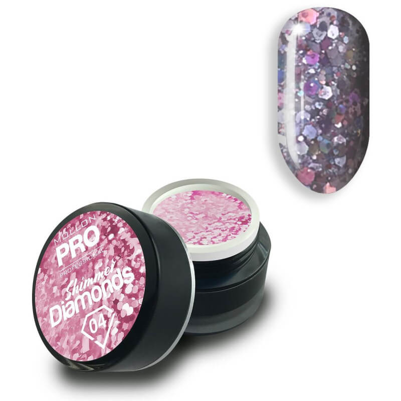 Gel holografische Shimmer Diamonds nr. 4 Mollon Pro