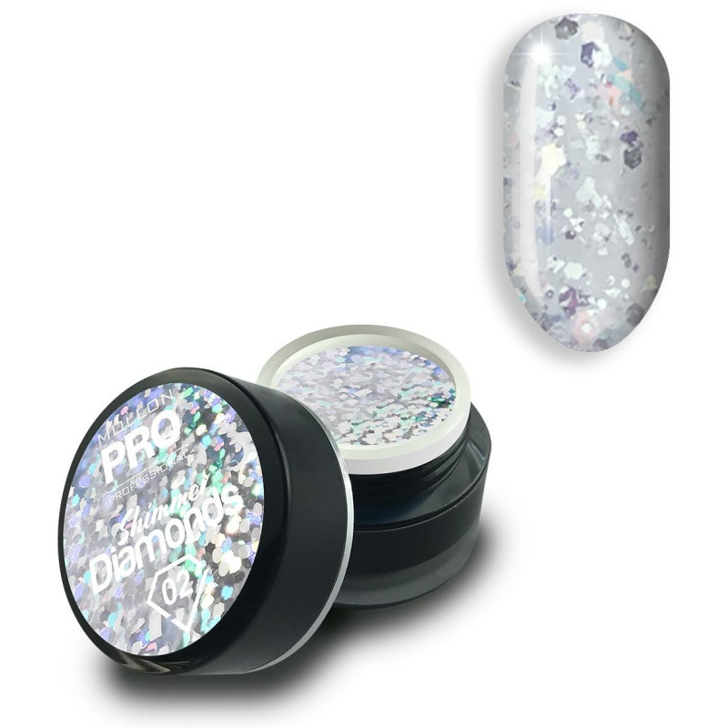 Gel holográfico Shimmer Diamonds n°2 Mollon Pro
