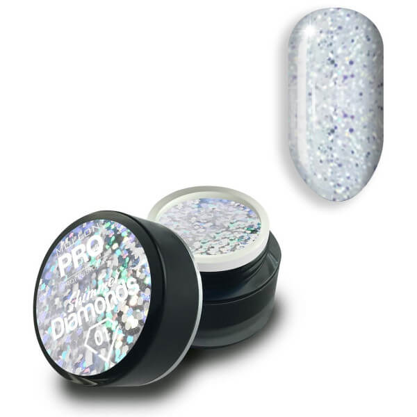 Gel holográfico Shimmer Diamonds nº1 Mollon Pro