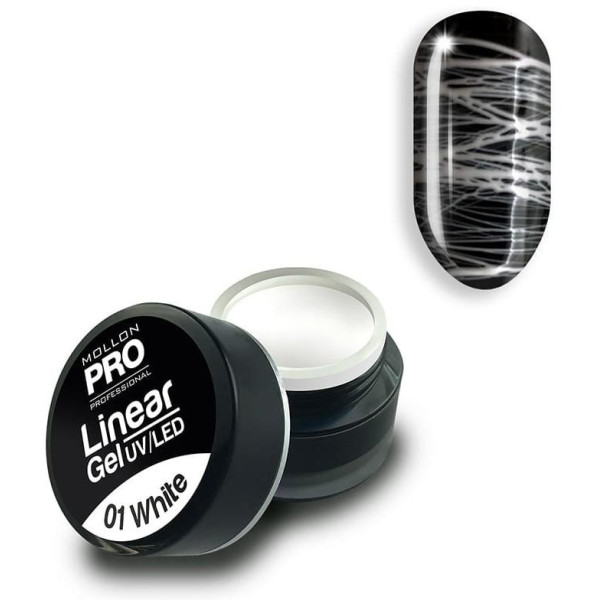 Gel décors Linear Gel n°1 blanc Mollon Pro Gel décors Linear Gel n°1 blanc Mollon Pro