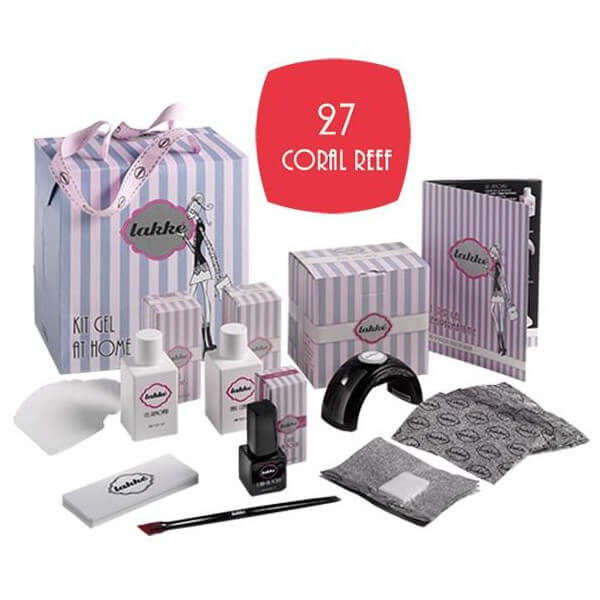 Kit voor semi-permanente nagellak Coral Reef N°27