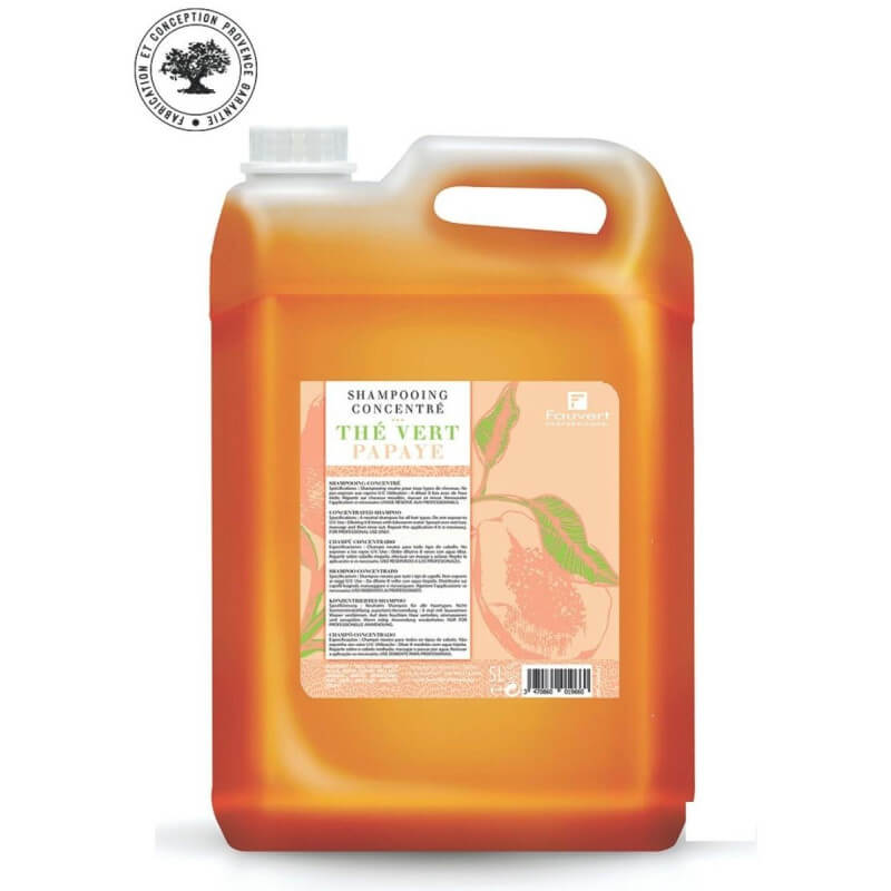 Concentrated shampoo papaya green tea