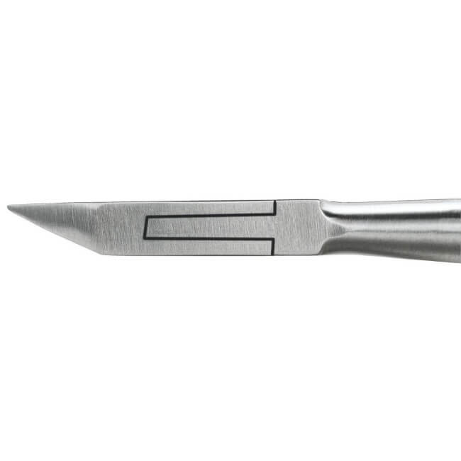 Nagelriemknipper voor ingegroeide nagels met een ronde punt.