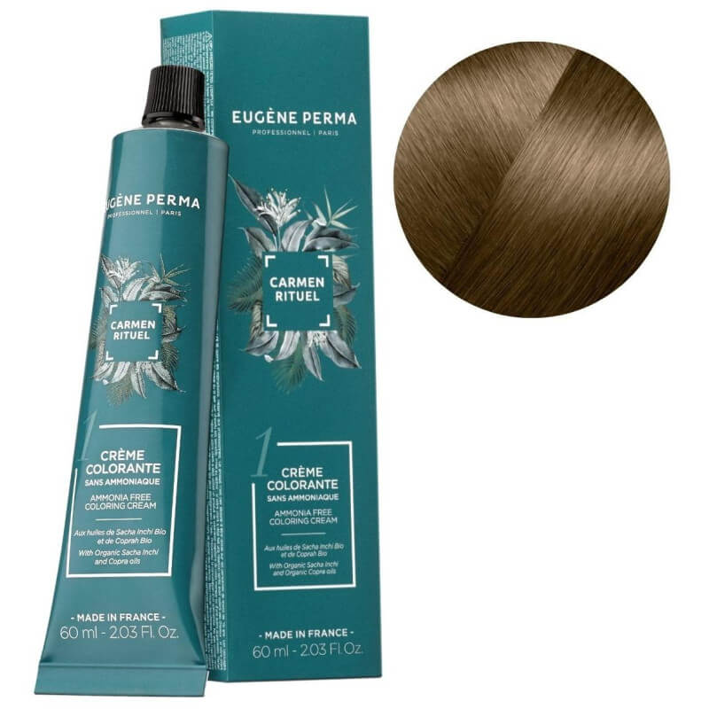 Kleuring met plantaardige kleurstof Carmen Rituel nr. 8.00 Eugène Perma 60ML.