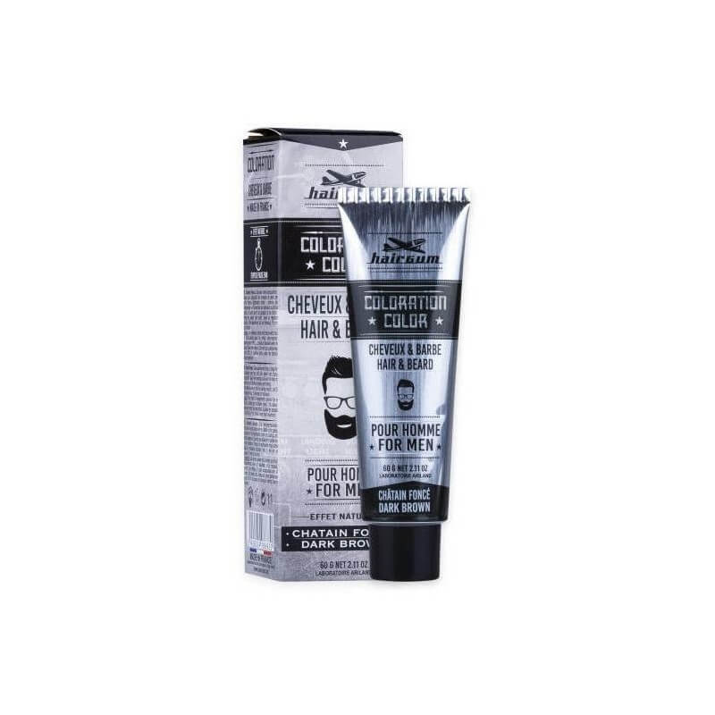 Kleuring Haar & Baard Donkerbruin N°3 Hairgum 60 gr