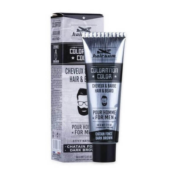 Kleuring Haar & Baard Donkerbruin N°3 Hairgum 60 gr Kleuring Haar & Baard Donkerbruin N°3 Hairgum 60 gr