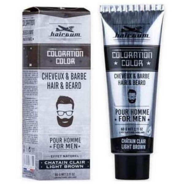 Coloration Cheveux & Barbe Châtain Clair N°5.1 Hairgum 60 gr