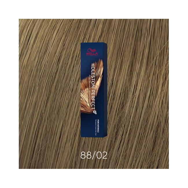 Koleston Perfect ME+ Pure Naturals nr. 88/02 intense lichtblonde natuurlijke matte kleur Wella 60ML.