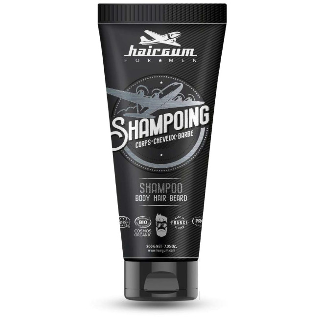 Shampooing cheveux, barbe et corps Hairgum 200g