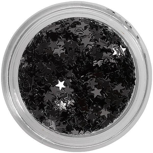 Pailletten Nagel Vinyl Black Stars 149528 Pailletten Nagel Vinyl Black Stars 149528
