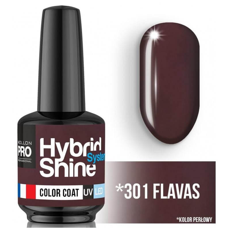 Verniz Mini Semi-Permanente Hybrid Shine Mollon Pro 8ml N°301