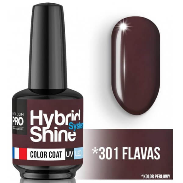 Verniz Mini Semi-Permanente Hybrid Shine Mollon Pro 8ml N°301 Verniz Mini Semi-Permanente Hybrid Shine Mollon Pro 8ml N°301