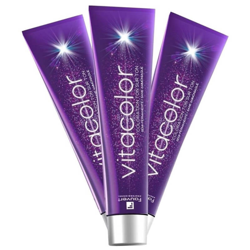 Kleuring zonder ammoniak Vitacolor nr. 1 zwart Fauvert 100ML