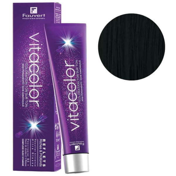 Färbung ohne Ammoniak Vitacolor 1 Black 100ML