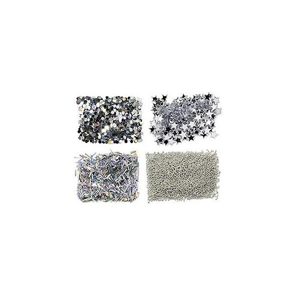 Mini Kit de uñas de las lentejuelas de plata 149311 Mini Kit de uñas de las lentejuelas de plata 149311