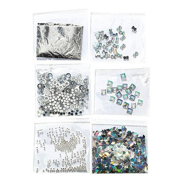 Mini Kit de uñas de arte de plata 149313 Mini Kit de uñas de arte de plata 149313