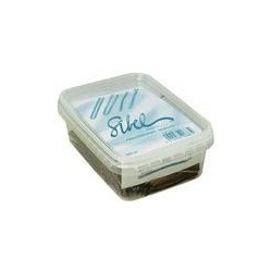 Doos van 500 gram zwarte paperclips, 70 mm lang
