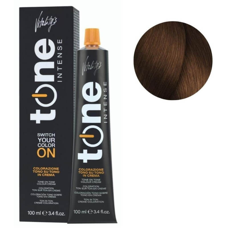 Kleurtoon Intens 6/34 Donkerblond Goudkoper Vitality's 100ML