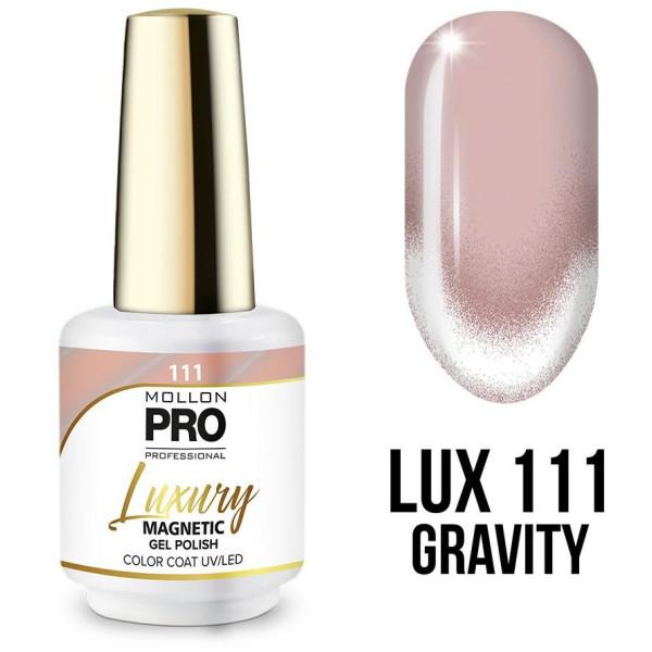 Semi-permanent nail polish Luxury n°111 Gravity Magnetic 9D Light Mollon Pro 8ML