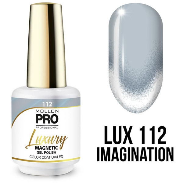 Luxury semi-permanent nail polish n°112 Imagination Magnetic 9D Light Mollon Pro 8ML