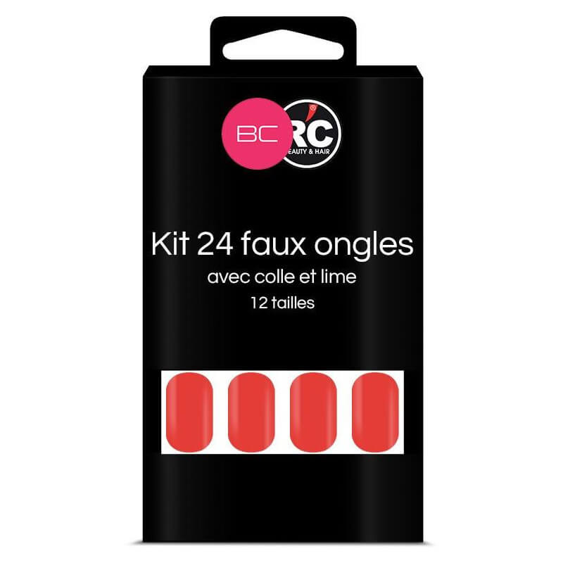 Boîte de 24 tips faux-ongles Grenadine Beauty Coiffure