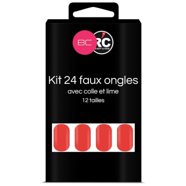 Boîte de 24 tips faux-ongles Grenadine Beauty Coiffure