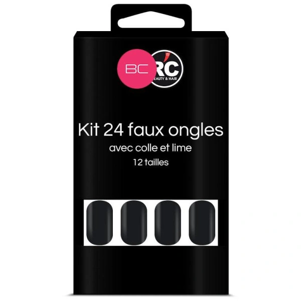 Boîte de 24 tips faux-ongles Moonless Night Beauty Coiffure