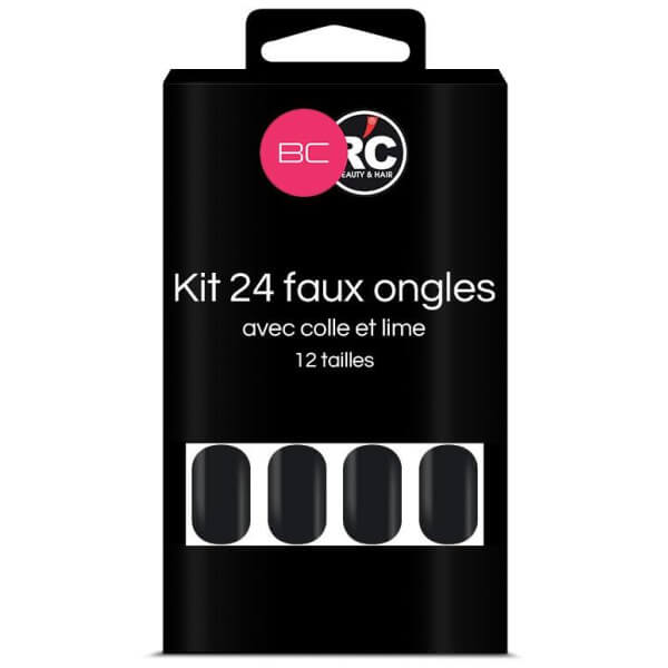 Box of 24 Black Beauty Beauty Coiffure false nail tips